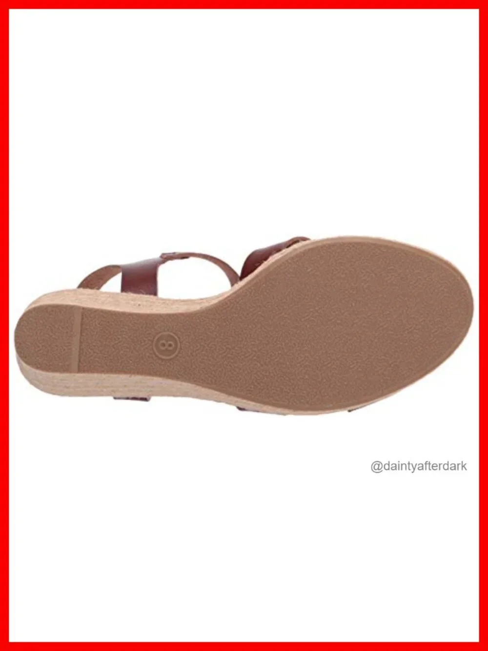Espadrille Wedge Sandals, Faux Leather, Adjustable Ankle Strap, Memory Foam